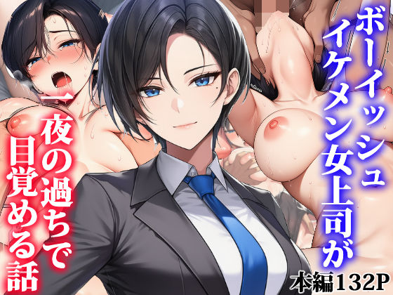 【無料エロ漫画】ボーイッシュイケメン女上司が一夜の過ちで目覚める話｜d_755374