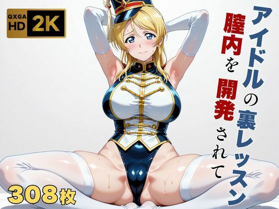 【無料エロ漫画】【ラブラ●ブ】【絢●絵里】金髪アイドル、マーチングバンド衣装のまま快感を教えられる｜d_698178