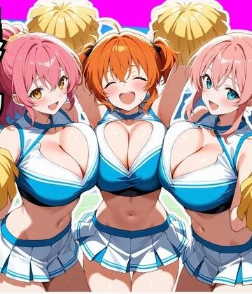 【無料エロ漫画】爆乳まみれ チアガールver.｜d_773316