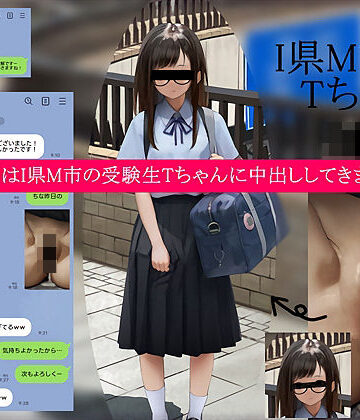 【無料エロ漫画】今回はI県M市の受験生Tちゃんに中出ししてきました。【2月10日まで高画質マン写＆本人目線モザイク無し画像付き】｜d_722332