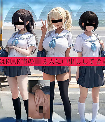 【無料エロ漫画】今回はK県K市のJK3人に中出ししてきました。｜d_814972