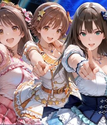 【無料エロ漫画】昼はアイドル夜は生オナホ生活渋●凛＆島●卯月＆本●未央｜d_820351
