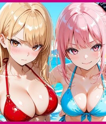 【無料エロ漫画】一軍ギャルに誘われて海水浴の後に搾精された話｜d_821469