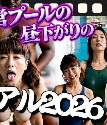 【無料エロ漫画】市営プールの昼下がりのリアル2026 〜競泳水着の熟女7人が黒人コーチの極太チ◯ポに堕ちるまで〜｜d_826625