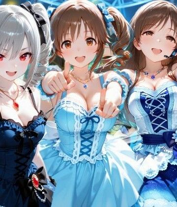 【無料エロ漫画】昼はアイドル夜は生オナホ生活 十●愛梨＆新●美波＆神● 蘭子｜d_833196